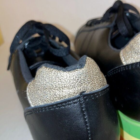 VERY VOLATILE Los Angeles Rainbow Platform Retro Y2K 80s Sneakers Womens Size 10 - Picture 10 of 14